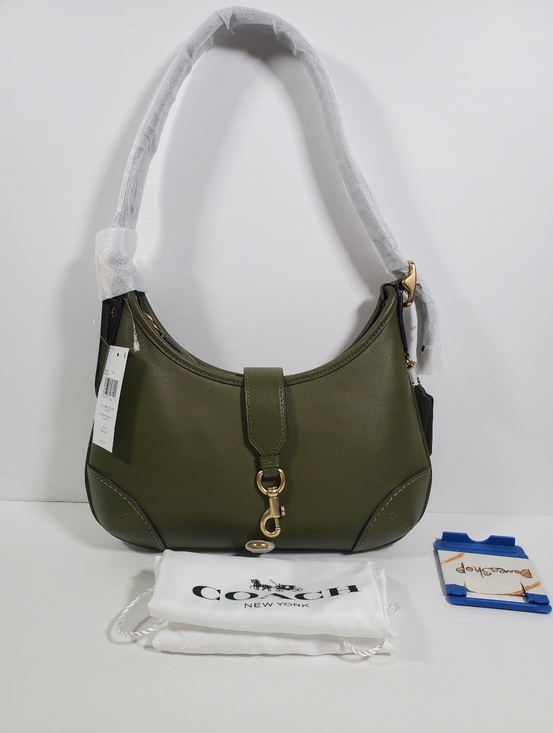 Coach Handbags - Coach Hamptons HoBo Bag in Brass/Olive Glovetanned Leather NWT